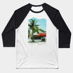 Palm tree photo Key West Florida blue sky palmtree landscape USA nature lovers Baseball T-Shirt